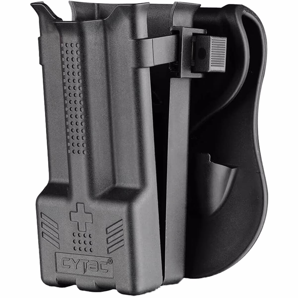 Paddle holster for tactical stasis – with flipper