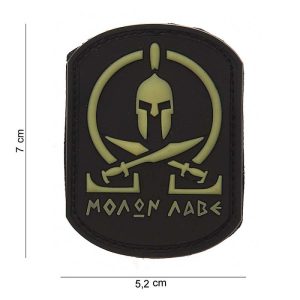 Patch 3D PVC Molon Labe Spartan SWAT