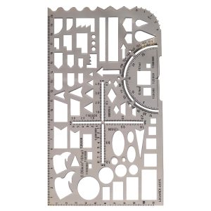 Régua carta topográfica
