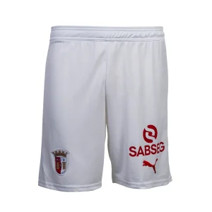 Calção Oficial SC Braga Terceiro Equipamento 25/26 Adulto Branco