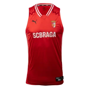 Camisola Oficial SC Braga Principal Basquetebol 23/24 Adulto Vermelha